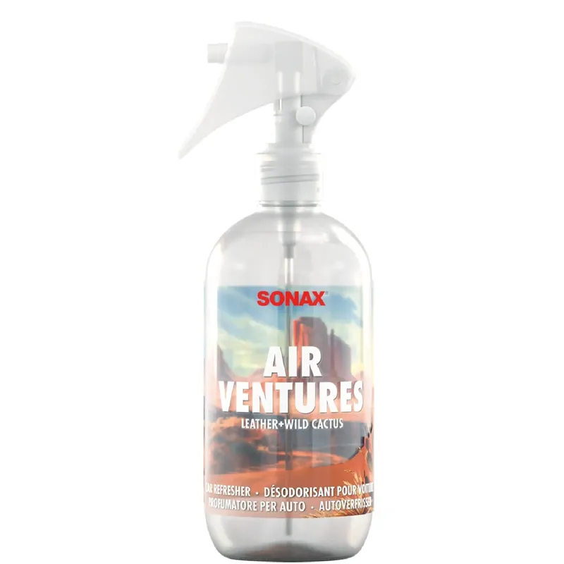 SONAX AIRVENTURES Leather + Wild Cactus Auto Parfum Spray 300ml Bestel Nu